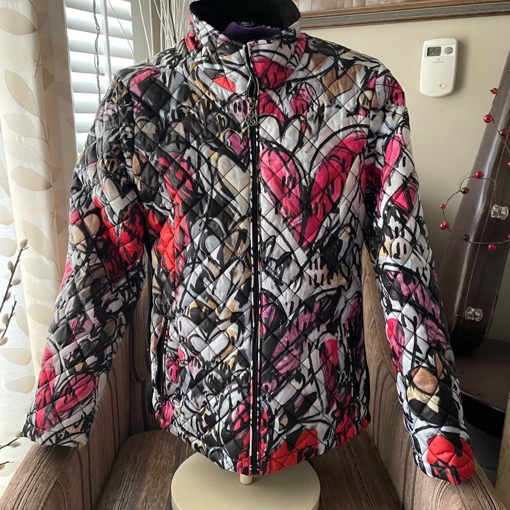 Stylish Women's Multicolor Quilted Puffer Jacket NWOT